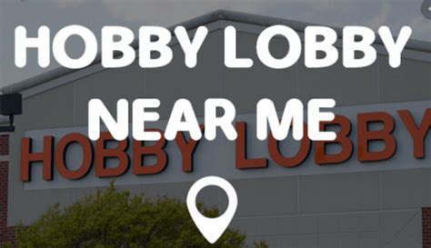 Hobby lobby locations – Artofit