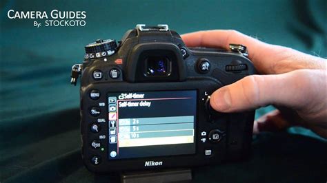 How To Set A Self Timer On The Nikon D7100 Youtube