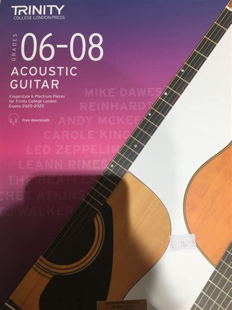 Trinity College London Acoustic Guitar Exam Pieces 2020 2023