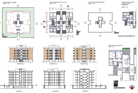 Residenze A Torre Disegni Dwg