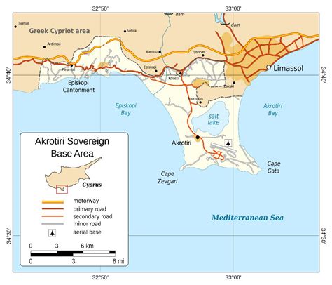 Akrotiri Map