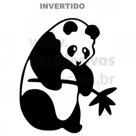 Adesivo Para Geladeira Urso Panda Bambu