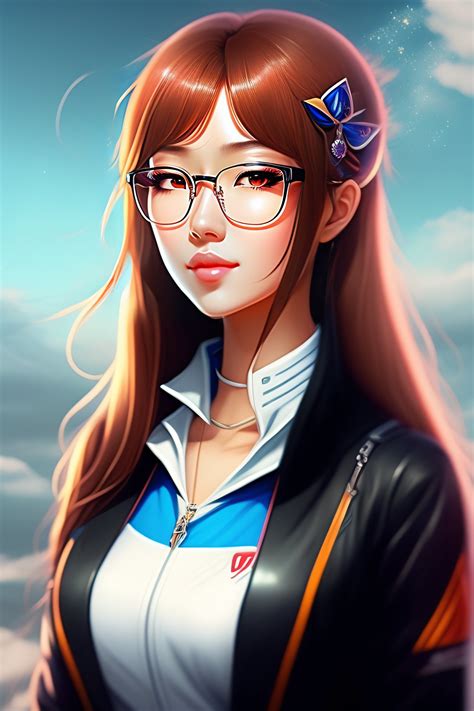 Lexica Anime Girl With Rimless Glasses, Nerdy, Nerd, 52% OFF