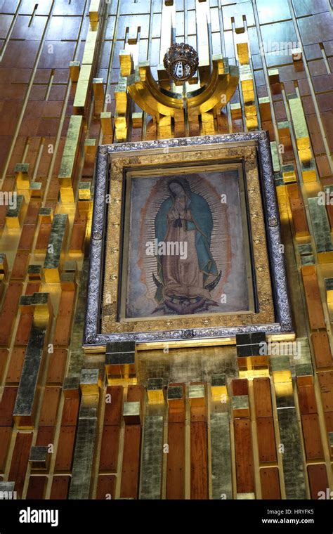 Interior of the Basilica de Guadalupe, Mexico City, Mexico Stock Photo ...