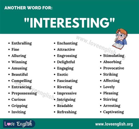 Another Word For INTERESTING 35 Synonyms For Interesting In English