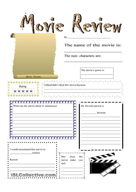 Movie Review With Images Teaching English Grammar Teaching English