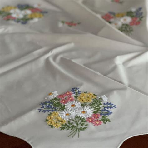 Embroidered Tablecloth - Etsy