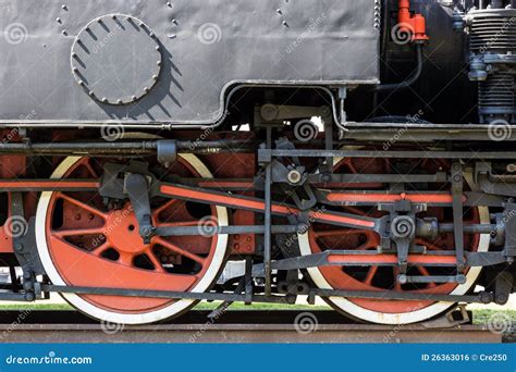 Roue De Train De Vapeur Photo Stock Image Du Charbon