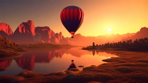 Balloons In The Sunset