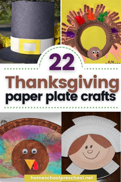 20+ Paper Plate Thanksgiving Crafts for Preschoolers