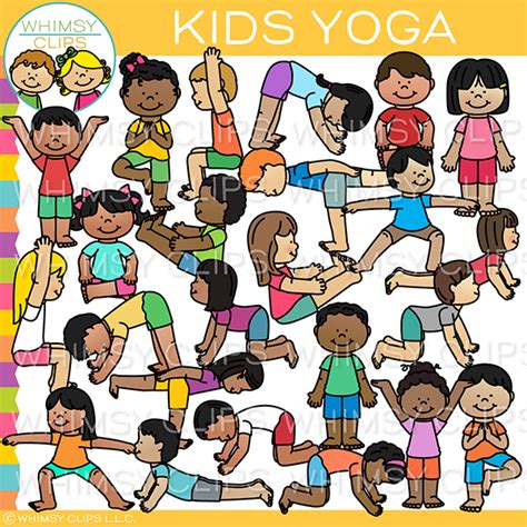 Yoga Kids Clip Art , Images & Illustrations | Whimsy Clips