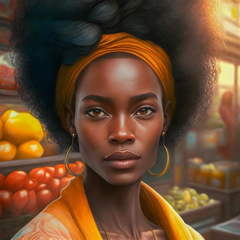 Retrato de niña afroamericana ilustración de historia negra Foto Premium