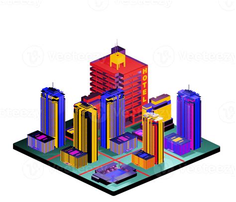 Isometric Building Arrangement 12059665 Png