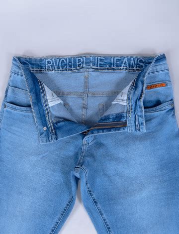 Calça Jeans Atacado Reta Masculina Revanche Pedro Azul Azul 46 Roupas