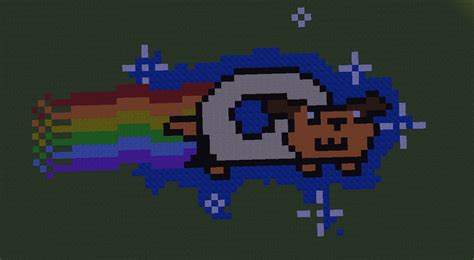 Nyan Dog becuz cats are to mainstream [Pixel Art] Kaunas Minecraft Map