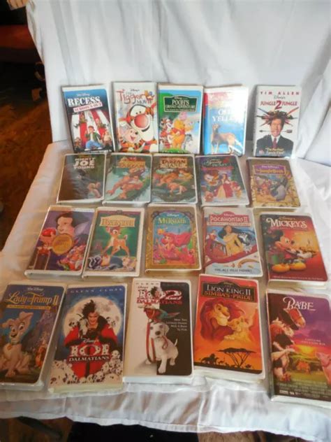 Large Lot Of Walt Disney Vhs Tapes Movies Movies In All Eur