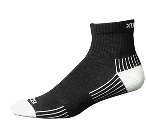 3 Pair Ecosox Bamboo Quarter Socks Black W White Size Large Ebay