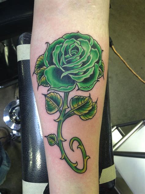 My green rose tattoo