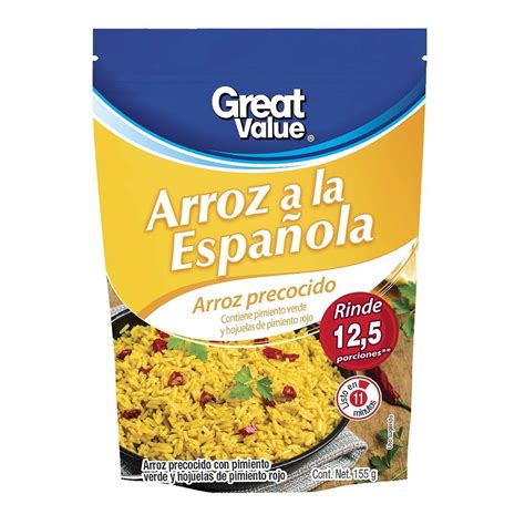 Arroz Great Value Precocido A La Espa Ola G Walmart