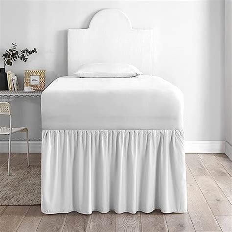 Bed Skirt For Dorm Room Ruffled Dorm Sized Bed Skirt