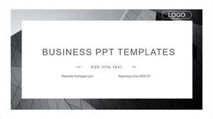 Black and white business PowerPoint Templates PowerPoint Templates Free ...