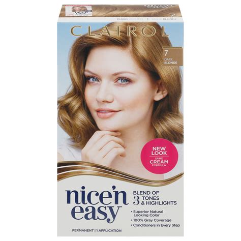 Save on Clairol Nice 'n Easy Hair Color Permanent Dark Blonde 7 Order ...