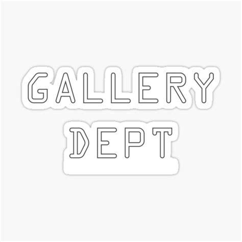 Gallery Dept Cute Gallery Dept Sticker For Sale By Youzy Redbubble