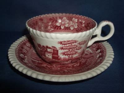 COPELAND SPODE S PINK RED TOWER CUP AND SAUCER SET Antique Price