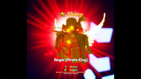 Shiny Roger With Double MYTHIC Traits Golden And Divine Showcase