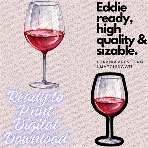 Wine PNG, Cocktail and Red Wine PNG & STL, Alcohol Png Stl, Wine Glass