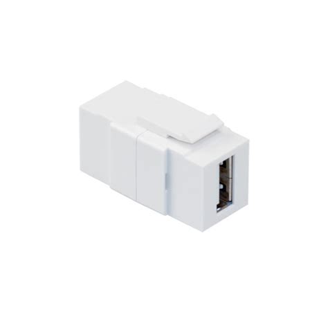 Leviton Quickport Usb Pass Thru Connector White