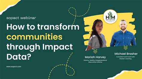 How To Transform Communities Through Impact Data Youtube