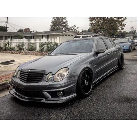 03 09 W211 E63 E55 Or Amg Package Carbon Fiber Side Skirts Extension Expectation 2x2 Carbon