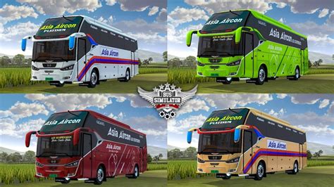 LIVERY ASIA AIRCON UPDATE LAKSANA SR2 XHD MN RSM MOD BUSSID YouTube