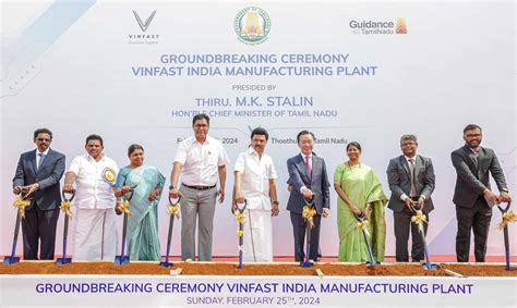 Vinfast Breaks Ground On Ev Plant In Tamil Nadu