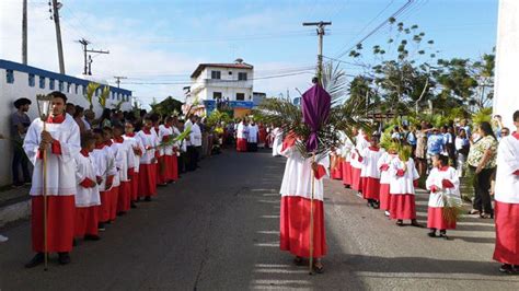 Domingo De Ramos Em Concei O Do Jacu Pe Cat Licos Celebram A Entrada