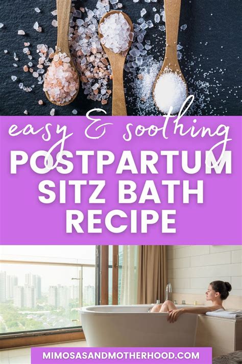 How To Take A Postpartum Sitz Bath Bath Recipes Bath Recipes Diy