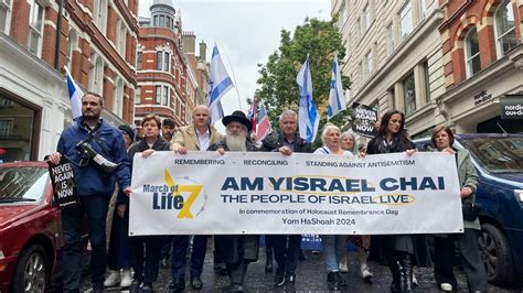 Watch Live Yom Hashoah March Of Life Monday Th Of May London Youtube