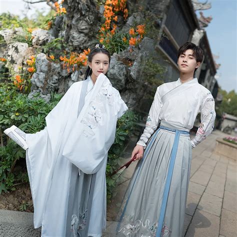 Disfraz Antiguo De Hanfu De Estilo Chino Para Hombre Y Mujer Conjunto