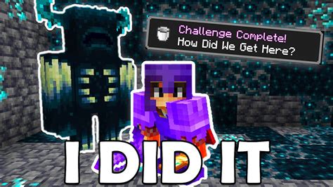 I DID THE HARDEST MINECRAFT ADVANCEMENT Minecraft Hardcore 14 YouTube