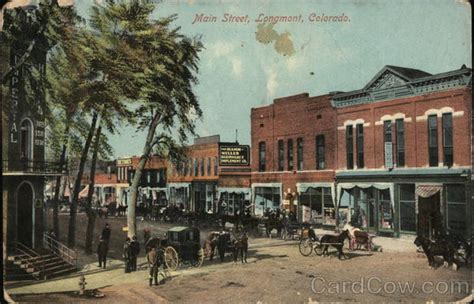 Main Street Longmont, CO Postcard