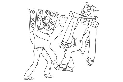 titan speakerman coloring pages  printable   coloring