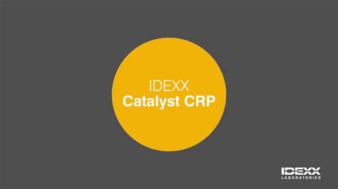 Idexx Catalyst Crp Youtube