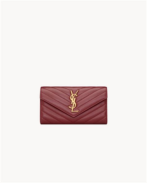 Cassandre MatelassÉ Large Flap Wallet In Lambskin Saint Laurent