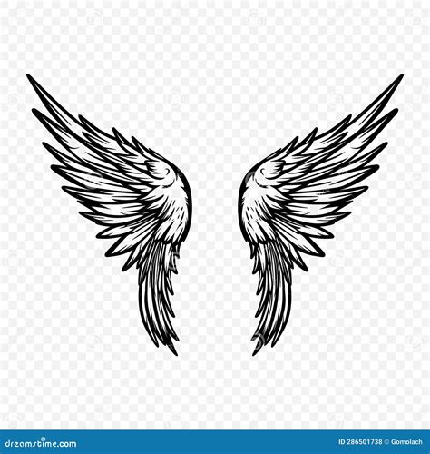 Vector Wings Icon. Vintage Angel Wings Icon, Design Template, Clipart ...