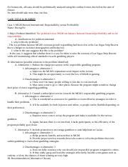 Case Homework Outline 1 Docx For Homework All Cases Should Be