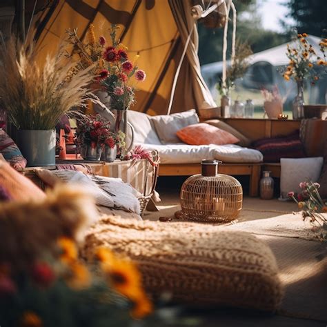 Premium AI Image | bohemian festival decor