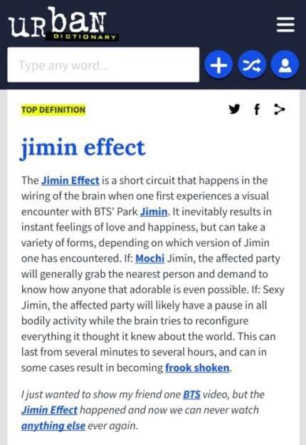 Bts Jimin Is Defined As King Of Kpop By Urban Dictionary For