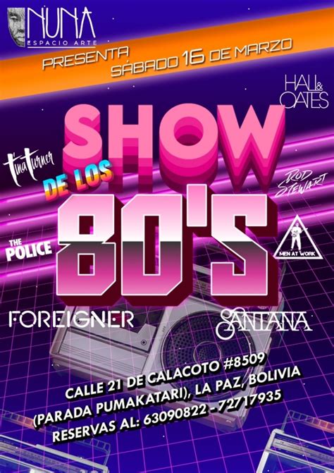 Show De Los 80´s Nuna Espacio Arte