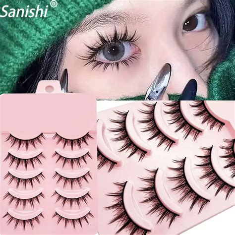 Manga Eyelashes Japanese Makeup Thick And Natural Eyelash - Temu